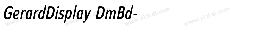 GerardDisplay DmBd字体转换